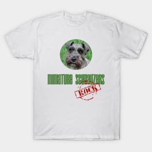 Miniature Schnauzers Rock! T-Shirt